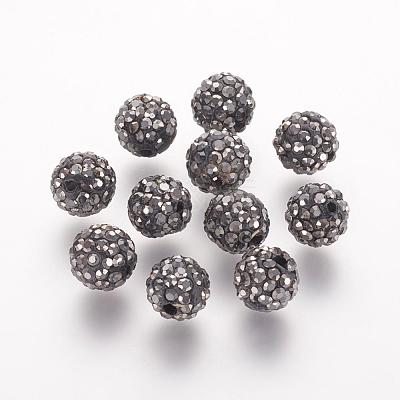 Polymer Clay Rhinestone Beads RB-K050-8mm-C03-1