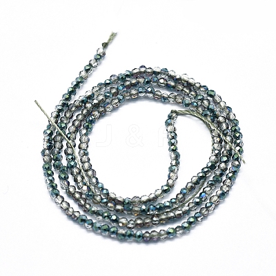 Electroplate Glass Beads Strands X-GLAA-F079-A-HP04-1