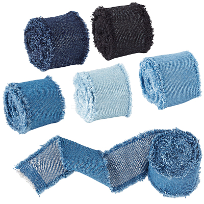 5Pcs 5 Colors Cotton Ribbon OCOR-CY0004-88-1