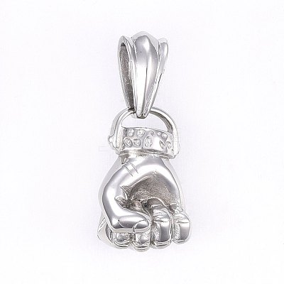 304 Stainless Steel Pendants STAS-E434-02-1
