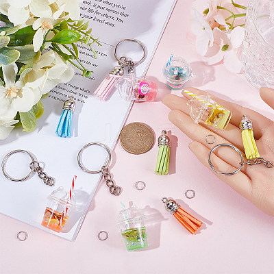 DIY Fruit Juice Keychain Making Kit DIY-SC0023-43-1