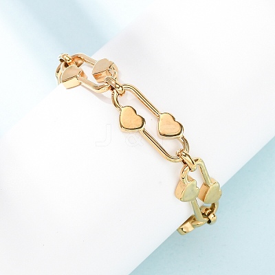 304 Stainless Steel Chain Bracelets BJEW-P379-01G-1