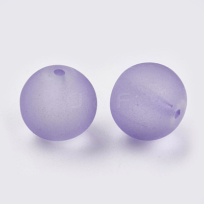 Frosted Glass Beads X-GGB12MMY-DKM-1