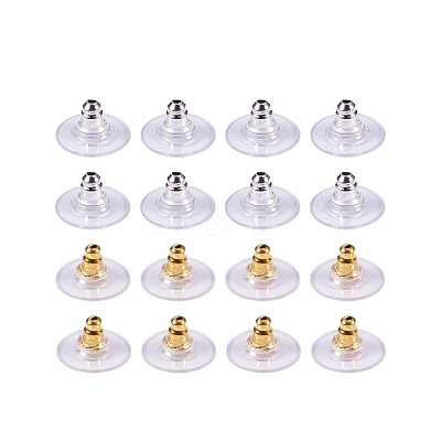 Brass Ear Nuts KK-PH0028-02M-1