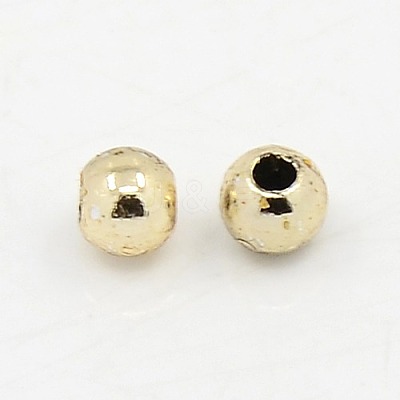 Plating Plastic Acrylic Round Beads PACR-L003-10mm-KC-1