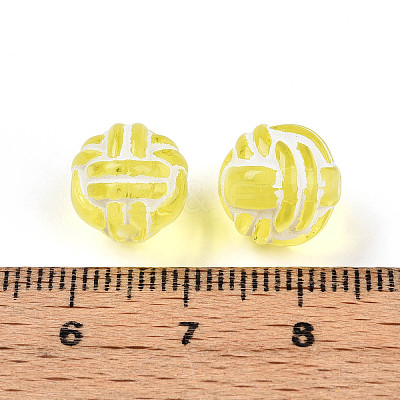 Transparent Acrylic Beads TACR-T028-51-1