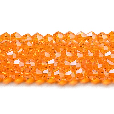 Transparent Electroplate Glass Beads Strands EGLA-A039-T4mm-A23-1