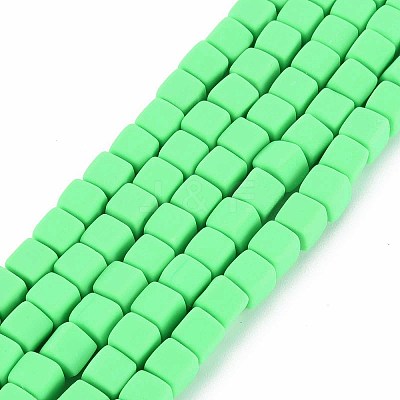 Handmade Polymer Clay Beads Strands X-CLAY-T020-09D-1