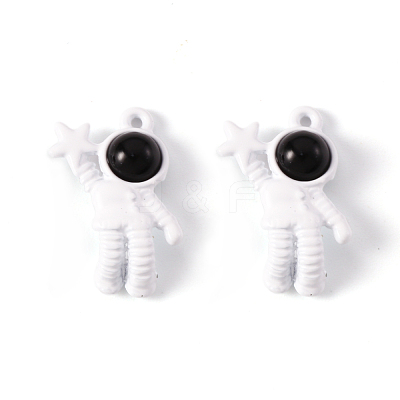 Spray Painted Alloy Pendants PALLOY-S135-033-RS-1