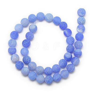 Natural Weathered Agate Bead Strands G-S237-8mm-07-1