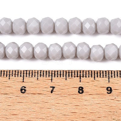 Opaque Solid Color Imitation Jade Glass Beads Strands LS-EGLA-A044-P6mm-D19-1