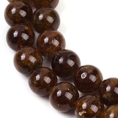 Natural Garnet Beads Strands G-U026-A10-10mm-1