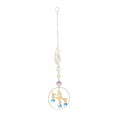 Brass Big Pendant Decorations LS-HJEW-M005-01G-01-1