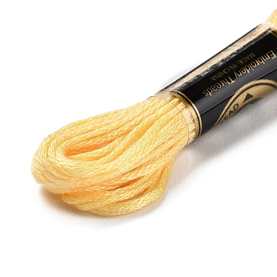 24 Skeins 24 Colors 6-Ply Polyester Embroidery Floss OCOR-K006-B01-1