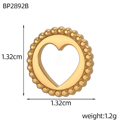 304 Stainless Steel Pendants STAS-OY012-61G-1