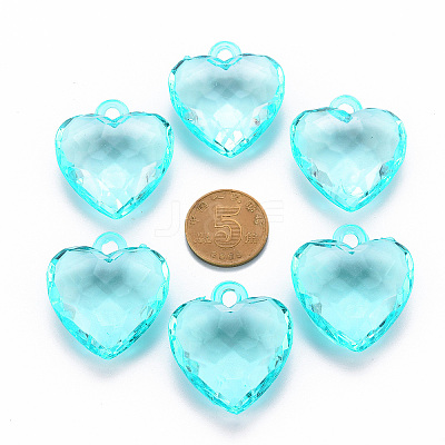Transparent Acrylic Pendants LS-TACR-T024-03B-946-1
