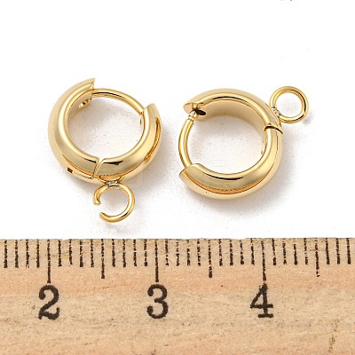 201 Stainless Steel Huggie Hoop Earring Findings STAS-P283-01U-G-1
