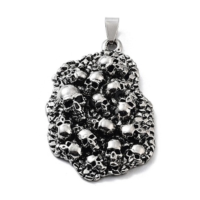 Tibetan Style Alloy Pendants TIBE-L012-040AS-13-1