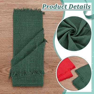 6Pcs 2 Colors Square Cotton Table Runner DIY-GA0007-08-1
