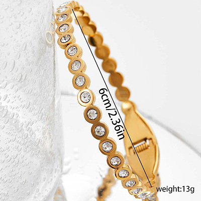 201 Stainless Steel Hinged Bangles for Women YQ8735-1-1