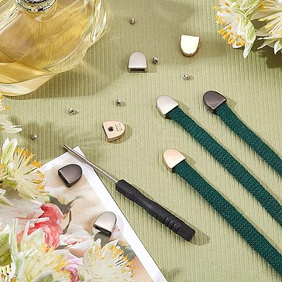 3 Sets 3 Colors Iron No Tie Shoe Lace Tip Decoration Kits DIY-NB0007-85-1