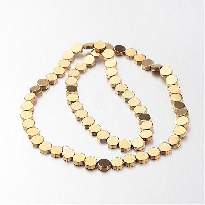 Electroplate Non-magnetic Synthetic Hematite Bead Strands G-F300-59-03-1