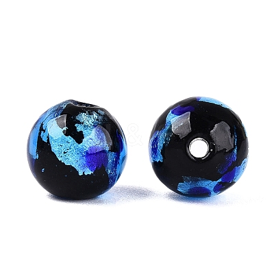 Handmade Silver Foil Glass Lampwork Beads LA-N049-01A-01-1