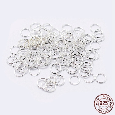 925 Sterling Silver Open Jump Rings X-STER-F036-02S-1x6mm-1