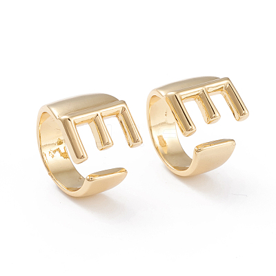Brass Cuff Rings RJEW-L097-06E-1