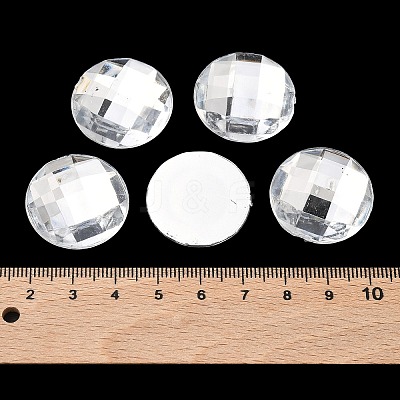 Acrylic Rhinestone Cabochons GACR-R002-25mm-08-1