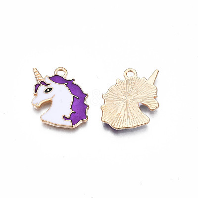 Alloy Enamel Pendants ENAM-S130-20D-1