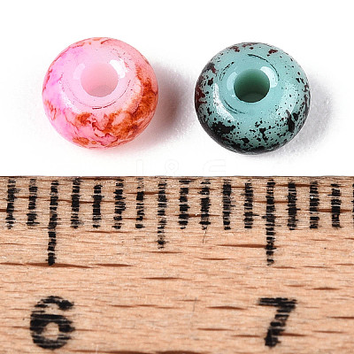 3/0 Baking Paint Glass Beads GLAA-G118-02-1