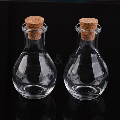 Glass Bottle for Bead Containers AJEW-H006-1-1
