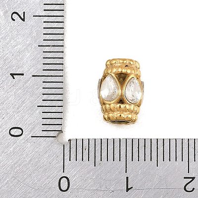 304 Stainless Steel Rhinestone Beads RB-CBA362B-01G-1