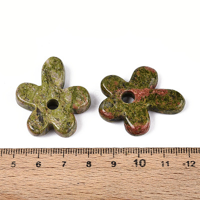 Natural Unakite Pendants G-T142-44I-1