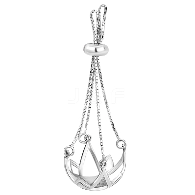 Anti-Tarnish 1Pc Sterling Silver Flower Pendant Blank for Irregular Gemstone Cabochon Pendant Settings FIND-PH0017-33P-1