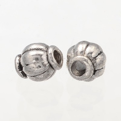 Barrel Tibetan Silver Spacer Beads LS-X-A575-NF-1