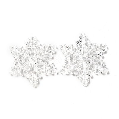 Christmas Transparent Acrylic Connector Charms TACR-P003-01B-1