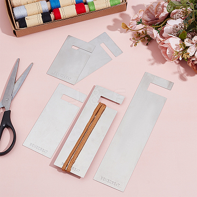 5Pcs 5 Styles Stainless Steel Tassel Making Tool DIY-BC0015-48-1