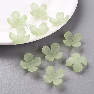 Frosted Acrylic Bead Caps MACR-S371-06A-728-1