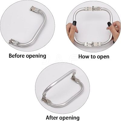 Aluminum Bag Handles LS-FIND-WH0036-03S-01-1