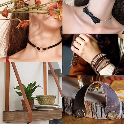 Micro Fiber Imitation Leather Cord LC-WH0001-01C-1