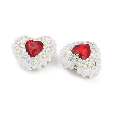 Polymer Clay Glass Rhinestone Beads CLAY-NH0001-13B-1