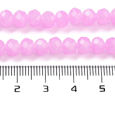Baking Paint Imitation Jade Glass Bead Strands DGLA-A034-J6MM-A49-1