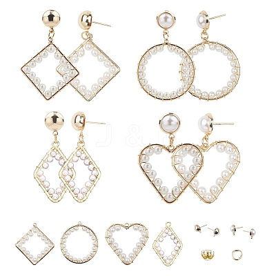 DIY Dangle Earring Making Kits DIY-SC0011-85G-1