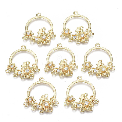 Alloy Rhinestone Chandelier Component Links X-PALLOY-S132-080-1