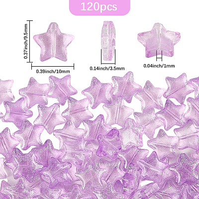 120Pcs Handmade Lampwork Beads LAMP-PA0001-15C-1