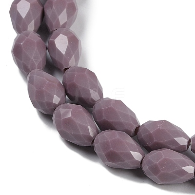 Opaque Solid Color Beads Strands EGLA-N013-P8mm-D09-1