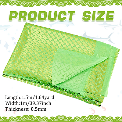 Fish Scale Pattern Polyester Fabric DIY-WH0569-92C-1