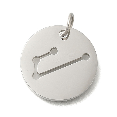 Anti-Tarnish 304 Stainless Steel Pendants STAS-M074-02G-P-1